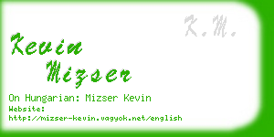 kevin mizser business card